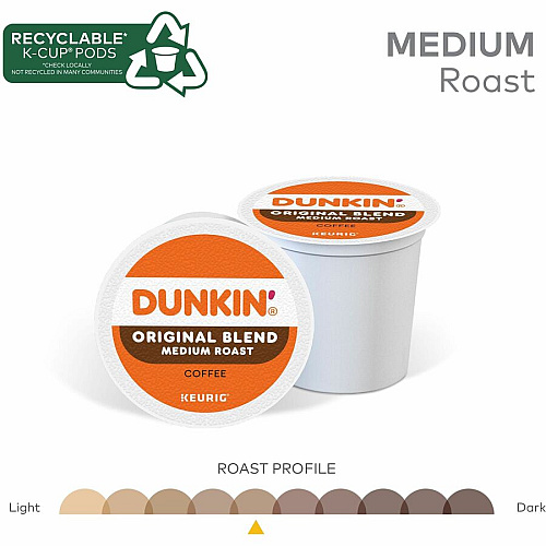 Dunkin' K-Cup Original Blend Coffee (0315)