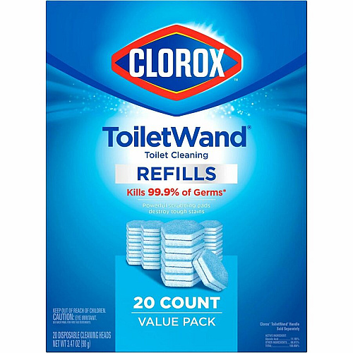 Clorox ToiletWand Toilet Cleaning and Disinfecting Scrubbing Pads Refills (31049)