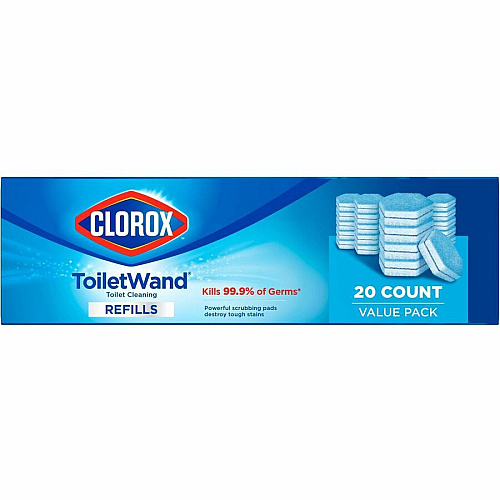 Clorox ToiletWand Toilet Cleaning and Disinfecting Scrubbing Pads Refills (31049)