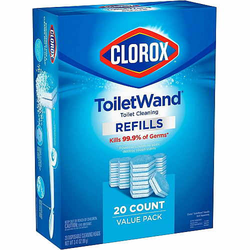Clorox ToiletWand Toilet Cleaning and Disinfecting Scrubbing Pads Refills (31049)