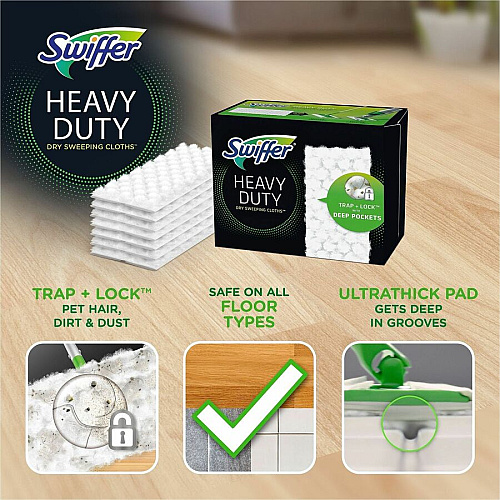 Swiffer HvyDty MS Sweep Cloths (77198)