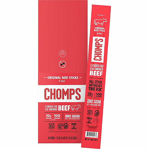 Chomps Original Beef Snack Sticks (CO24)