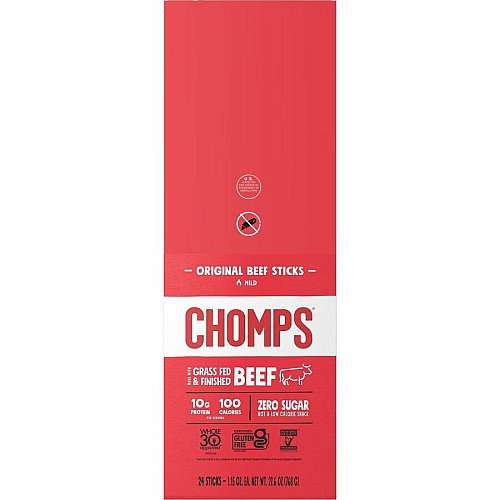 Chomps Original Beef Snack Sticks (CO24)