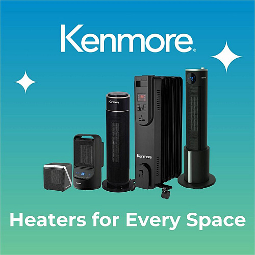 Kenmore 24" Oil-Filled Radiator Space Heater (KM65019BK)