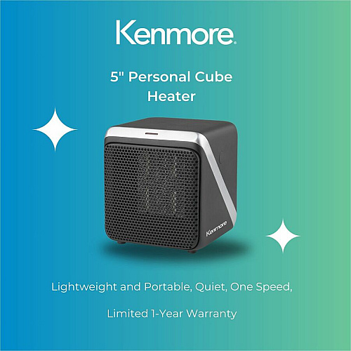 Kenmore 5" Personal Cube Heater (KM65001BK)