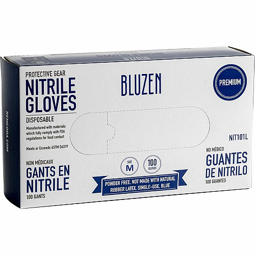 BLUZEN Disposable Nitrile Gloves (NIT101MCT)