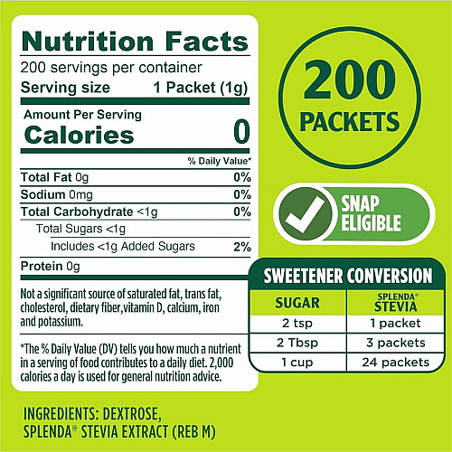 Splenda Single-serve Sweetener Packets (SP82000310)