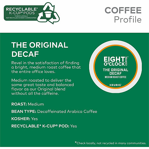 Eight O'Clock K-Cup Coffee (0638)