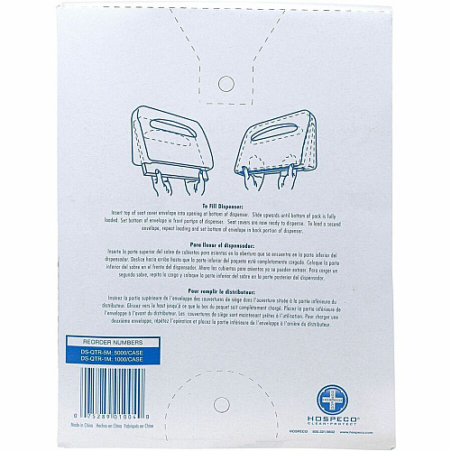 HOSPECO Recycled Paper Toilet Seat Covers (DSQTR5M)
