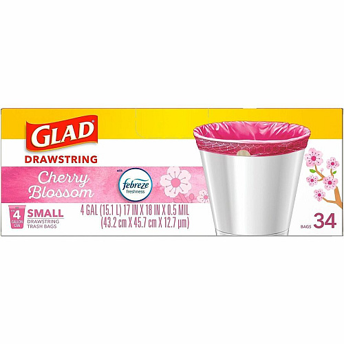Glad Odorshield Cherry Blossom Trash Bags (79274)