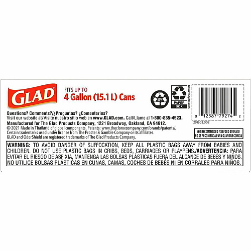 Glad Odorshield Cherry Blossom Trash Bags (79274)