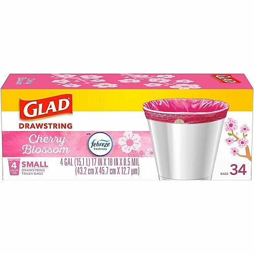 Glad Odorshield Cherry Blossom Trash Bags (79274)