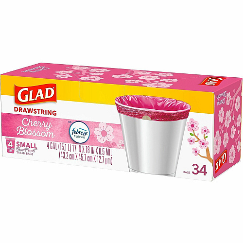 Glad Odorshield Cherry Blossom Trash Bags (79274)