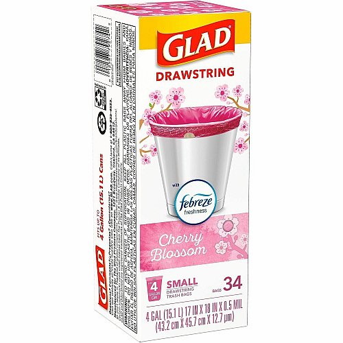 Glad Odorshield Cherry Blossom Trash Bags (79274)