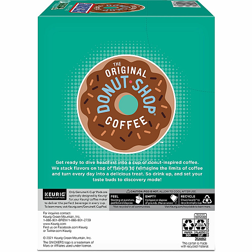 The Original Donut Shop K-Cup Snickers Coffee (9608CT)