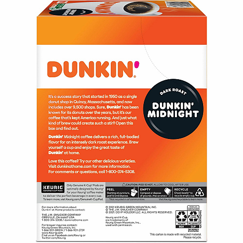 Dunkin' K-Cup Midnight Coffee (0316CT)