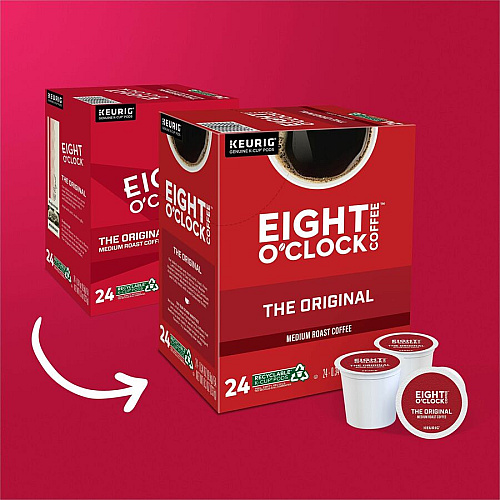 Eight O'Clock K-Cup, Ground Original Coffee (0657CT)