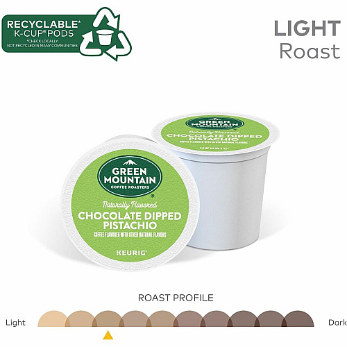 GREEN MOUNTAIN COFFEE ROASTERS K-Cup Chocolate Dipped Pistachio Coffee (0158CT)