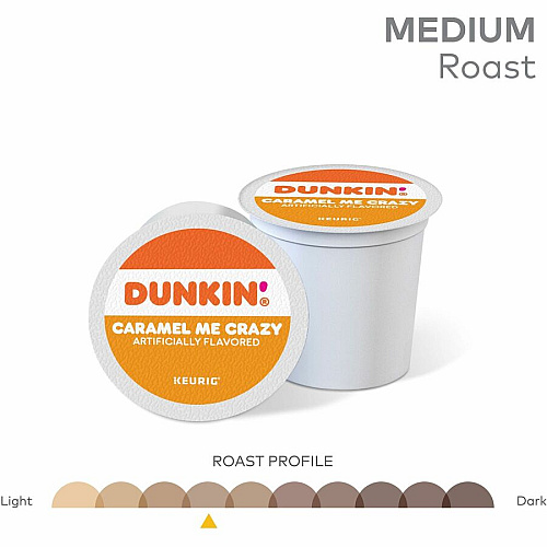 Dunkin' K-Cup Caramel Me Crazy Coffee (1277CT)