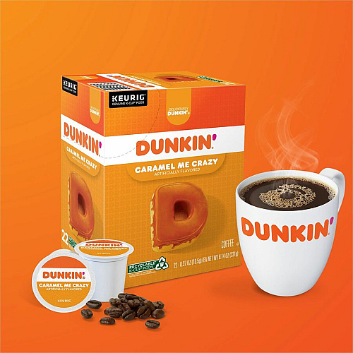 Dunkin' K-Cup Caramel Me Crazy Coffee (1277CT)