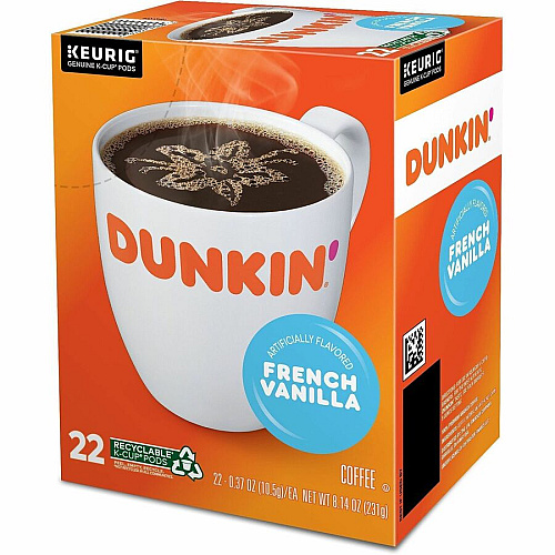 Dunkin' K-Cup, Pod French Vanilla Coffee (1268CT)