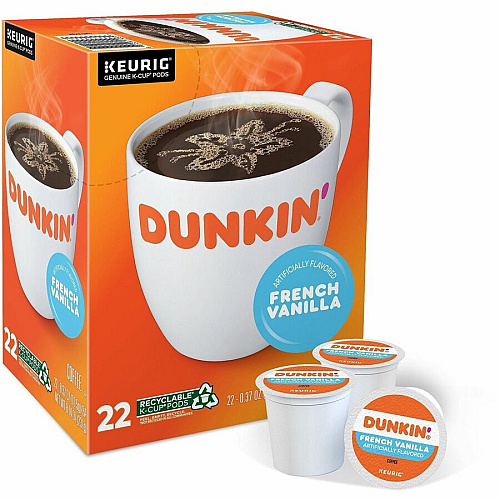Dunkin' K-Cup, Pod French Vanilla Coffee (1268CT)
