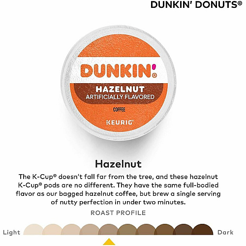 Dunkin' Donuts K-Cup Hazelnut Coffee (1270CT)