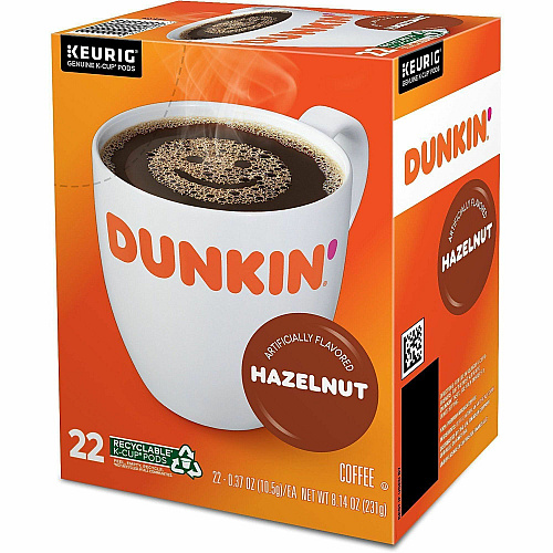 Dunkin' Donuts K-Cup Hazelnut Coffee (1270CT)