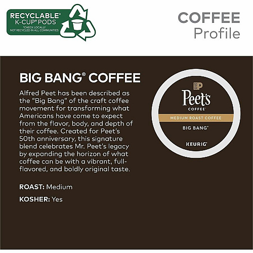 Peet's Coffee™ K-Cup Big Bang Coffee (2407CT)