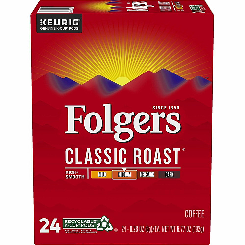 Folger K-Cup Classic Roast Coffee (7456CT)