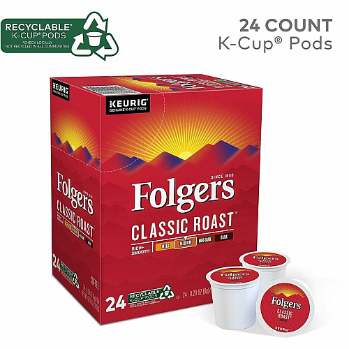 Folger K-Cup Classic Roast Coffee (7456CT)