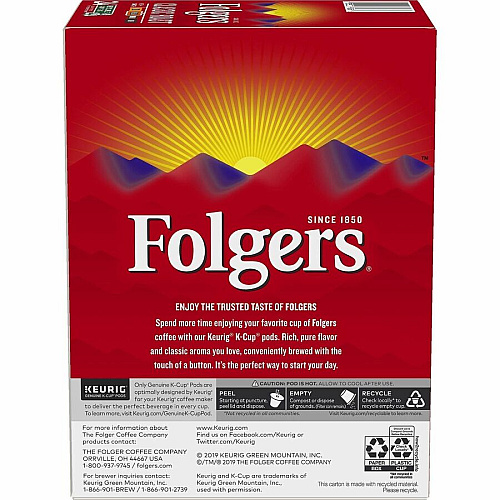 Folger K-Cup Classic Roast Coffee (7456CT)
