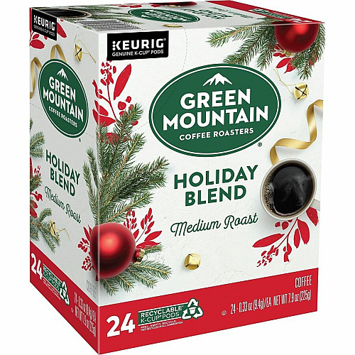 GREEN MOUNTAIN COFFEE ROASTERS K-Cup, Pod Holiday Blend Coffee (6204CT)