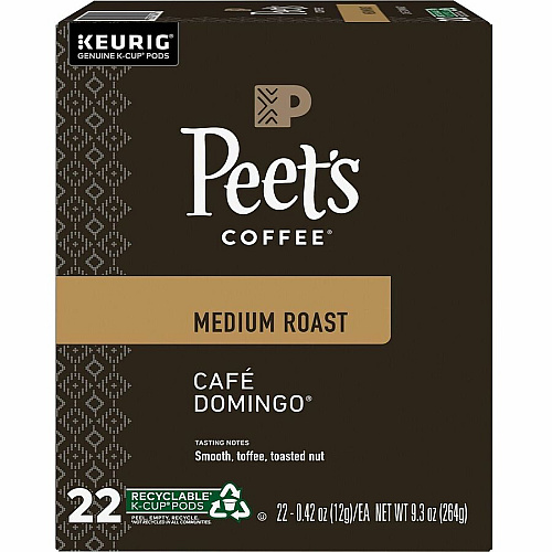 Peet's Coffee™ K-Cup Cafe Domingo Coffee (2404CT)