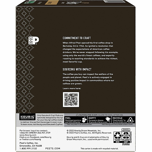Peet's Coffee™ K-Cup Cafe Domingo Coffee (2404CT)