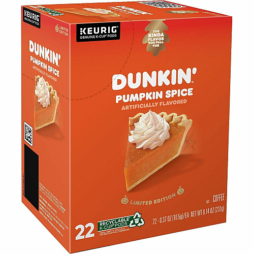 Dunkin' Donuts K-Cup Pumpkin Spice Coffee (7596CT)