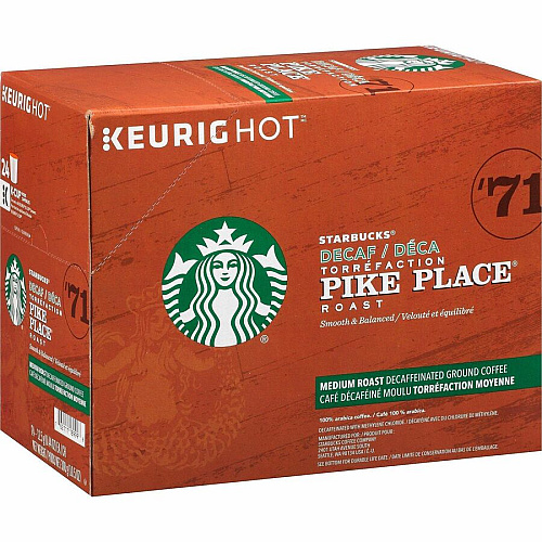 Starbucks K-Cup Decaf Pike Place Roast Coffee (12434952CT)