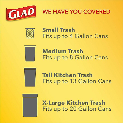 Glad Medium Drawstring Trash Bags (79316CT)