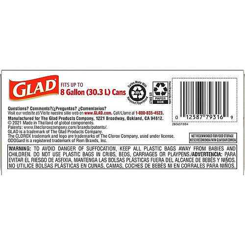 Glad Medium Drawstring Trash Bags (79316CT)