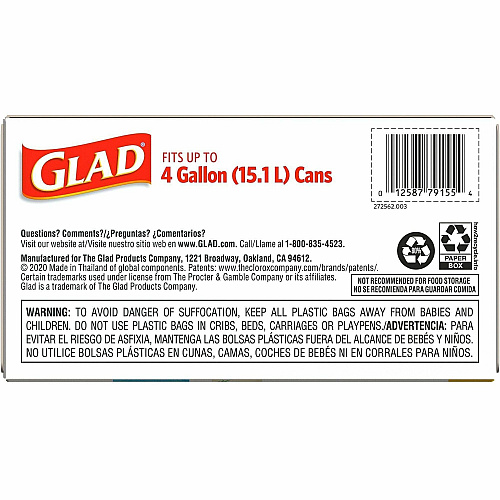 Glad OdorShield Drawstring Trash Bags (79155CT)