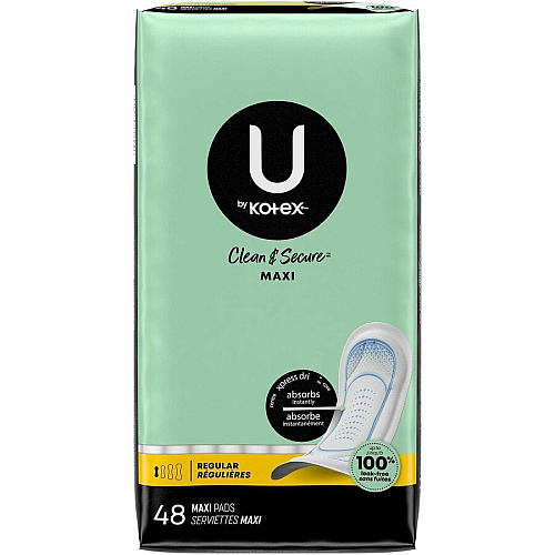 U by Kotex Clean & Secure Maxi Pads (47240)