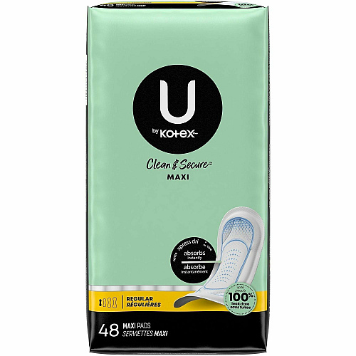 U by Kotex Clean & Secure Maxi Pads (47240)