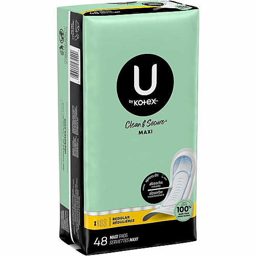 U by Kotex Clean & Secure Maxi Pads (47240)
