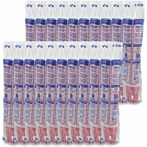 SOLO 10 oz Bistro Design Disposable Paper Cups (370SI0041)