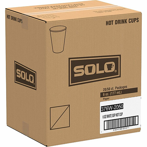 SOLO 6 oz Paper Hot Cups (376W2050)