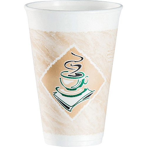 Dart ThermoGlaze 16 oz Design Insulated Foam Cups (16X16G)