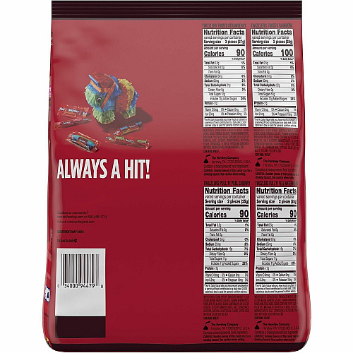 Twizzlers Assorted Flavored Licorice Style Candy Bulk Party Pack, 46.34 oz (94479)