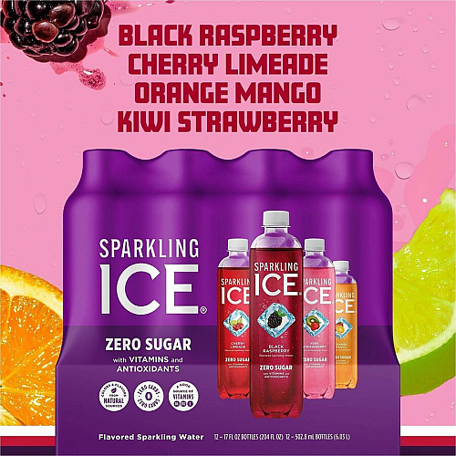 Talking Rain Sparkling ICE Purple-Variety Flavor Sparkling Water (95092)