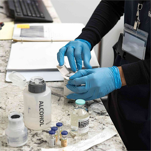Ammex Nitrile Powder-Free Exam Gloves (ACNPF42100CT)