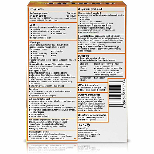 Motrin Ibuprofen Pain Reliever (48152CT)
